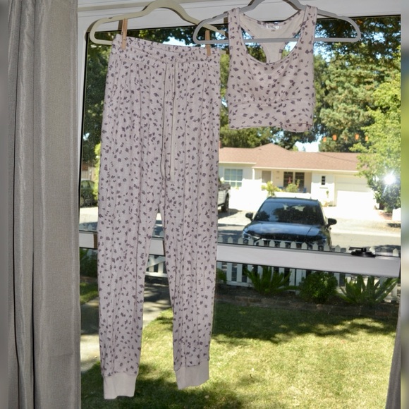 Z SUPPLY comfy brush stroke jogger in faded blush (XS) - Picture 2 of 10